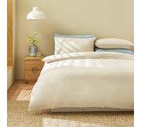 Habitat Washed Stone Cotton Plain Beige Bedding Set - Single
