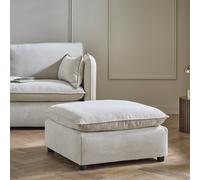 Habitat Willow Fabric Footstool - Natural