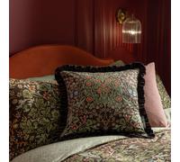 Habitat x Morris & Co. Blackthorn Velvet Cushion - Green