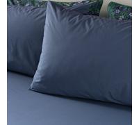 Habitat x Morris & Co. Cotton Indigo Fitted Sheet- Superking