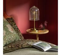 Habitat x Morris & Co. Glass & Brass Cloche Table Lamp