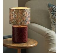 Habitat x Morris & Co. Golden Lily Ceramic Table Lamp- Berry