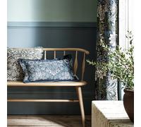 Habitat x Morris & Co. Sunflower Velvet Cushion - Navy
