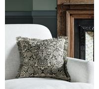 Habitat x Morris & Co. Sunflower Woodblock Cushion - Grey