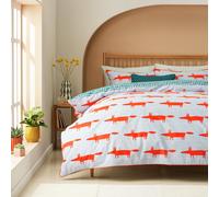 Habitat x Scion Cotton Mr Fox Light Blue Bedding Set -Single