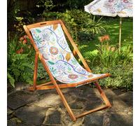 Habitat x Scion Folding Garden Deck Chair - Jackfruit Print