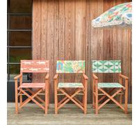 Habitat x Scion Folding Wooden Garden Director Chair- Mr Fox