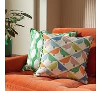 Habitat x Scion Lintu Cushion - Green - 43x43cm