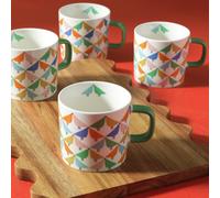 Habitat x Scion Lintu Set of 4 Stoneware Mugs - White