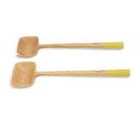Habitat x Scion Lohko 2 Piece Oak Wood Salad Servers - Oak