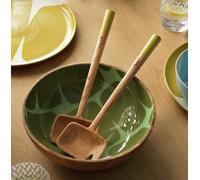 Habitat x Scion Lohko 2 Piece Oak Wood Salad Servers - Oak