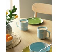 Habitat x Scion Lohko Set of 4 Stoneware Mugs - Blue