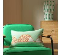 Habitat x Scion Spike Hedgehog Cushion-Green- 30x50cm