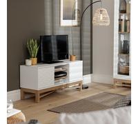 Habitat Zander Textured 50 Inch TV Unit - White