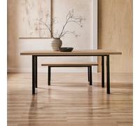 Habitat Zayn Wood Effect Dining Table - Birch