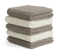 Habitat Zig Zag Pack of 5 Terry Tea Towels