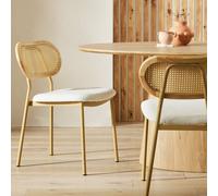 Habitat Zoey Pair of Fabric Chairs - Natural