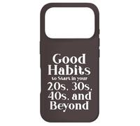 Habits for 20s 30s 40s and Beyond Life Journey Funny Vintage Case for iPhone 17 Pro