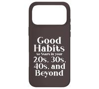 Habits for 20s 30s 40s and Beyond Life Journey Funny Vintage Case for iPhone 17 Pro Max