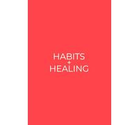 Habits + Healing: Simple Daily Tracker For Self Care and Reflection | Bright Red