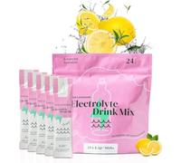 HABITUAL Daily Electrolytes Sachets | Low Sugar Electrolytes Powder with 425mg of Key Electrolytes | Electrolytes Drinks for Healthy Diets Packed with Vitamins (24 Sachets, Pink Lemonade)