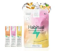 HABITUAL Daily Hydration Electrolytes Sachets | Powder Packed with 425mg of Key Electrolytes, Vitamin C, B6 & Zinc | Electrolyte Drinks to Reduce Fatigue & Keep You Energised - 6 Sachet Taster Pack