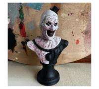HABITZ Halloween Clown Statue Art The Clown Figure Terrifier Statue Horror Movie Action Figures Killer Clown Bust Sculpture Ghost Clown Decor Collectible For Party Home Supply Home Office Garden(3)