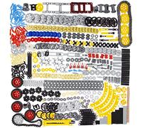 Habow 1085pcs Technic-Parts Gears-Axle-Pin-Connector Compatible with Mainstream building block brand Shock bsorber Wheels Chain Link Frame Joints Cam Worm Cogs Steering Differential Kit.