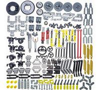 Habow 150pcs Technic-Parts Axle-Pin-Connector Compatible with Mainstream building block brand, Wheels Link Chain Steering Suspension Engine Linear Actuator Shock Absorber MOC-Replacement-Pieces