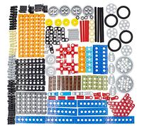 Habow 184pcs Technic-Parts Gears Axle-Pin-Connector Compatible with Mainstream building block brand, Brick with Hole Liftarm wheels Plate Technic Cam Technic Bush. MOC WeDo 2.0 replacement piece.