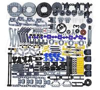 Habow 192pcs Technic-Parts Axle-Pin-Connector Compatible with Mainstream building block brand, Wheels Link Chain Steering Suspension Engine Linear Actuator Shock Absorber MOC-Replacement-Pieces