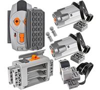 Habow 5 in 1 Power-Functions Motor-Set Compatible with Branded building blocks-Motor STEM Building Block Toy for MOC Technic-Parts.