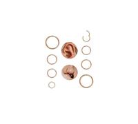 Habselikob Nose Piercing Ring 16G/18G Cartilage Earring Septum Clicker Ring Nose Ring Gold Silver Rose Gold Helix Conch Tragus Daith Lip Piercing Ear 6 mm/8 mm/10 mm/12 mm, 1-2mm, Stainless Steel, No