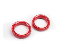 HABURN 2pcs Car Dashboard Tachometer Decorative Ring, Instrument Panel Frame Decor, Tachometer Trim Ring, Interior Accessories, For Smart 451 Fortwo 2009-2014,Red
