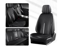 HABURN Car Seat Cover Sets for Renault Rafale Sandero Scala Scenic Symbioz Symbol, Ice Silk Seat Cushion Protector Summer Breathable Non-Slip Comfortable,Black-7pcs