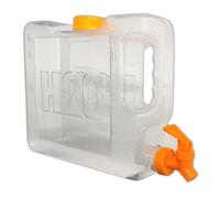 HAC24 Plastic Drink Dispenser With Tap 3.5 l Transparent, Fridge-Safe