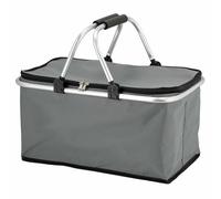 HAC24 Thermo Shopping Basket 30L Cooler Bag Foldable Portable Grey