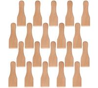 Hacaroa 20 Pack Wooden Raclette Spatula for Non-stick Pans, 5 Inch Mini Spatula Scraper for Cheese, Pancake, Cooking, Baking, Kitchen Utensils