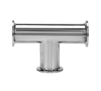 Hacbop 1.5Inch 38Mm Sanitary Tri Clamp 3 Way Tee 304 Stainless Steel Sanitary Ferrule Tee Connector Pipe Fitting