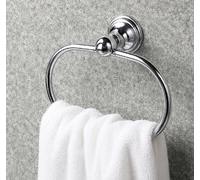 Haceka Allure Towel Ring Chrome Plated Brass Wall Mounted 401806