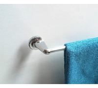 Haceka Aspen Towel Holder 60cm. Metal Chrome Plated Towel Bar Bath Towel Holder