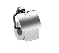 Haceka Toilet roll Holder IXI with lid, Stainless-Steel, Silver, 15 x 15 x 9 cm