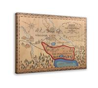HACERR Bonanza,Life on The Ponderosa with The Cartwrights From 1959 on A Unframed Canvas Poster Wall Art Decor Print Picture Paintings for Living Room Bedroom Decoration 08x12inch(20x30cm)