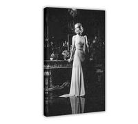 HACERR Carole Lombard Glamour Fashion Photo C. 1940's Canvas Poster Wall Art Decor Print Picture Paintings for Living Room Bedroom Decoration 24x36inch(60x90cm)