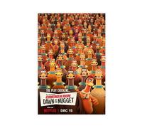 HACERR Chicken Run Dawn of The Nugget 2023 Film Poster Canvas Poster Wall Art Decor Print Picture Paintings for Living Room Bedroom Decoration 12x18inch(30x45cm)