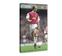 HACERR Dennis Bergkamp, Arsenal, JVC Jersey, Mitre Ball Poster Canvas Poster Wall Art Decor Print Picture Paintings for Living Room Bedroom Decoration 08x12inch(20x30cm)