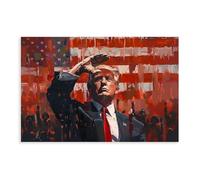 HACERR Donald J. Trump-Porträt Auf Leinwand Gedruckt Canvas Poster Bedroom Decor Landscape Office Room Decor Gift 08x12inch(20x30cm)