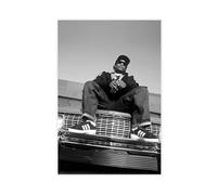 HACERR Easy E from NWA Chilling on His 1964 Chevy Impala. (1994) Canvas Poster Bedroom Decor Landscape Office Room Decor Gift 12x18inch(30x45cm)