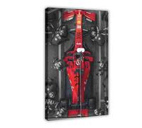 HACERR Ferrari, Charles Leclerc, F1, 4K Poster Canvas Poster Wall Art Decor Print Picture Paintings for Living Room Bedroom Decoration 08x12inch(20x30cm)