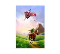HACERR The Legend of Zelda Ocarina of Time Poster Canvas Poster Wall Art Decor Print Picture Paintings for Living Room Bedroom Decoration 12x18inch(30x45cm)